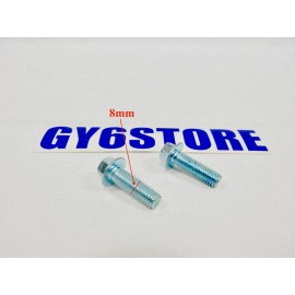 GY6 STORE M8 / 8mm x 35mm FLANGE BOLTS *2 PACK* FOR SCOOTERS ATVS UTVS KARTS
