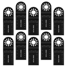 DOICAH 10 stk Sägeblatt Oszillierendes Zubehör Set Multifunktionswerkzeug Zubehör Set Multitool Sägeblätter Holz Kunststoff Metall für Fein Multitool Dremel Makita Einhell
