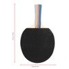 2PCS Table Tennis Rackets Inverted Rubber Paddles with 3 Ping