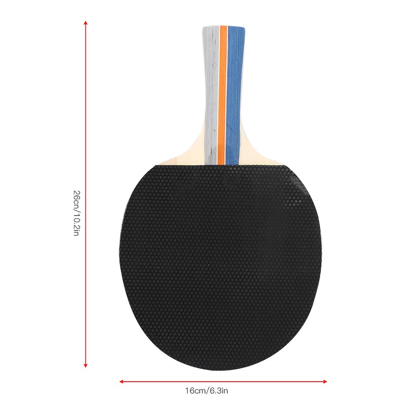 2PCS Table Tennis Rackets Inverted Rubber Paddles with 3 Ping