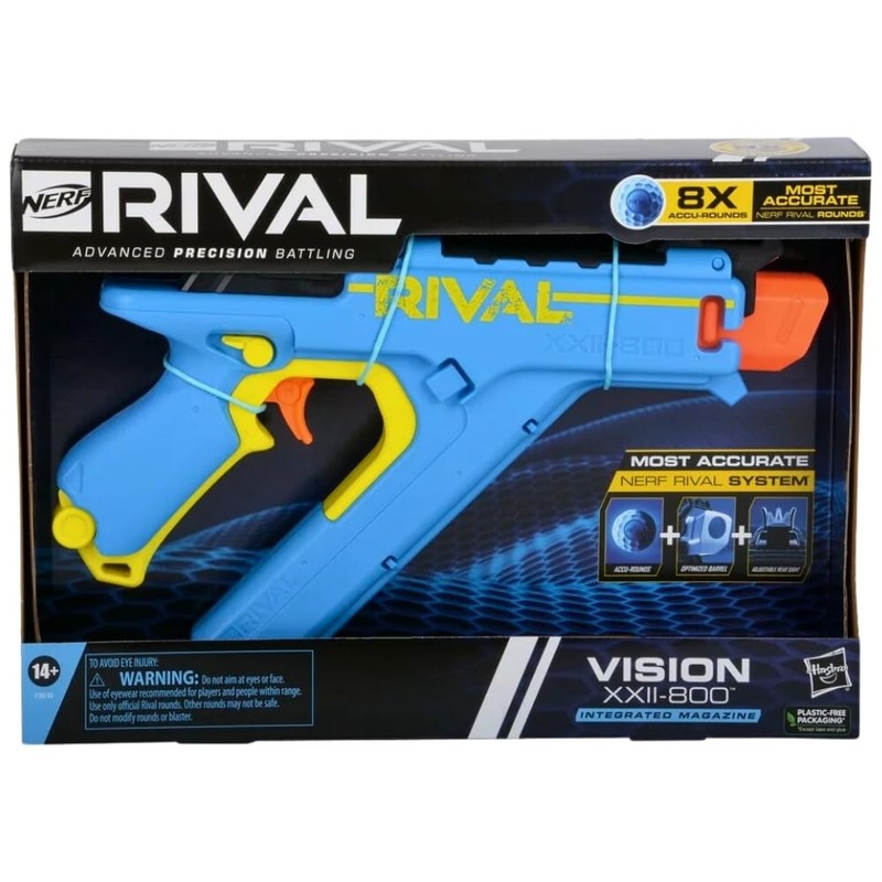 NERF Rival Vision XXII-800 Blaster, Most Accurate Rival System, Adjustable