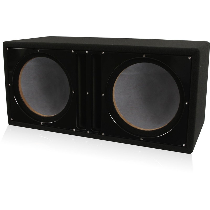 Belva BBX210BK Dual 10-inch Car Ported Subwoofer Box 3/4-inch MDF
