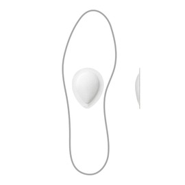 pedag Drop Leather Pad Twin Pack - Perfectly Shaped for Splayfoot | Non-bulky Splayfoot Pad Ideal for Small Space in the Shoe | Supports & Cushions the Transverse Arch