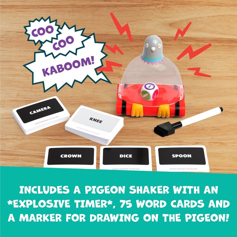 Exploding Kittens Presents Exploding Pigeon - Hilarious Fast-Paced Party Game