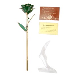 24k Gold Dipped Rose Innovative Forever Preserved Rose for Thanksgiving Birthday Anniversary Wedding Valentines Day Gifts