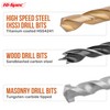 Hi-Spec 16pc Compact Multi Steel Drill Bit Box Case Set.