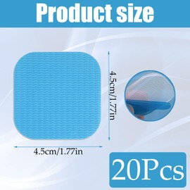Pack of 20 gel pads, high-quality material, easy to use, reusable, suitable for Beurer Em 59 devices, 4.5 x 4.5 cm