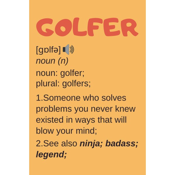 Golfer Gifts: Lined Notebook Journal Diary Paper Blank, an Appreciation