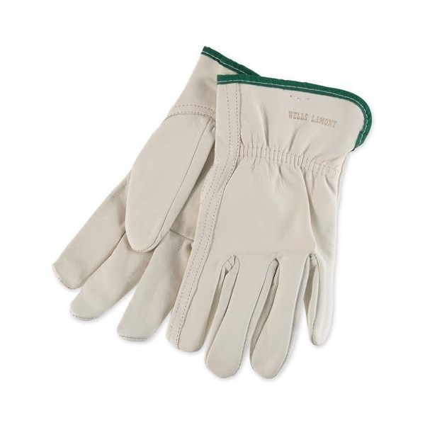 Mens Goatskin Leather Work Gloves by Wells Lamont - Y0769 - XS