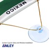 Anley 4 X 6 Inch Mexico Fringy Window Hanging Flag