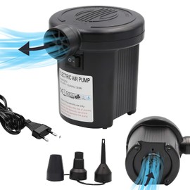 3T6B Electric Air Pump, Fast Inflatable Electric Pump with 3 Nozzle Sizes, Suitable for Air Mattress, Swimming Ring, Floating Row, Pool