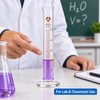 2 Pack 50mL Glass Graduated Measuring Cylinders with Metric Scale