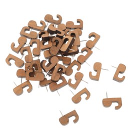 LALAFINA 40pcs Decorative Wooden Push for Bulletin Boards Cork Boards and Photos Easy to Use Thumbtacks for Home Office Map Tacks and Note Holders