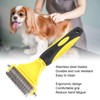 Pet Dematting Comb Stainless Steel Effective Ergonomic Pet Deshedding Tool