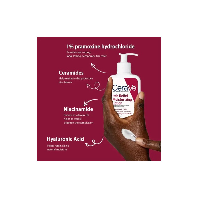 Cerave Crema Hidratante Para Alivio De Picazón 16 Oz
