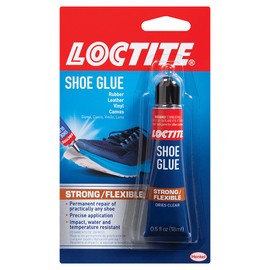Loctite Shoe Glue, Strong & Flexible Fabric Glue, Resistant to Water, Impact, & Vibrations, Dries Clear - 0.6 fl oz Bottle, 1 Pack