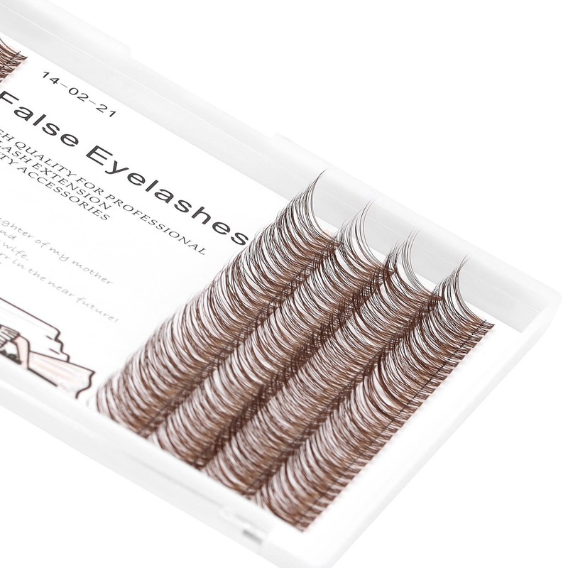 Bodermincer 231 Clusters D Curl Dark Brown/Black Individual Eyelash Extension