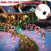 Enhon 10 Pcs Christmas Candy Cane Light with 4 Christmas