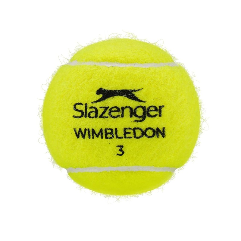 Slazenger Wimbledon Tennis Balls Tube of 4 Yellow One Size
