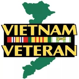 VIETNAM VETERAN RIBBON Bumper sticker Toolbox sticker Laptop Sticker Die Cut