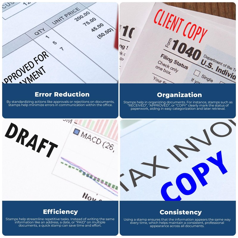 Acorn Sales - Large Outstanding Rubber Stamp