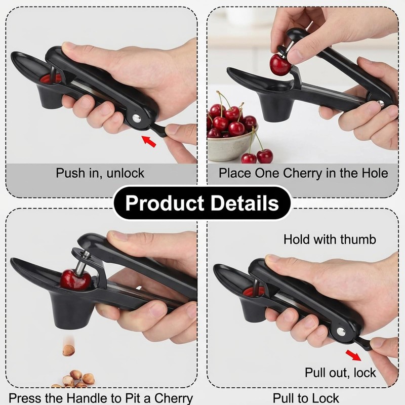 2pcs Cherry Pitter and Olive Pitter Tool, Cherry Stoner Remove