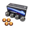 iJDMTOY 4pc Set Smoked Lens Amber LED Front & Rear