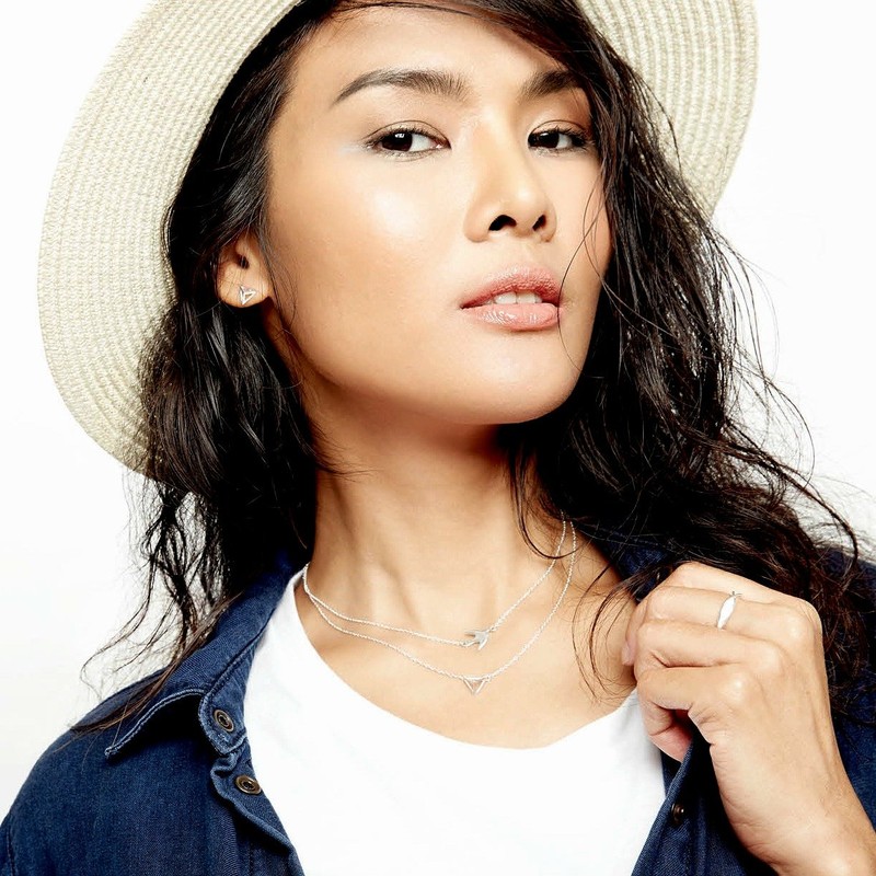 Boma Jewelry Sterling Silver Pyramid Stud Earrings