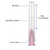 100 Pack 18 Gauge 1 inch Needle,Luer Lock Needles Industrial