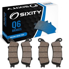 Sixity Q6 Front Organic Brake Pads Compatible with Victory Vision Tour 2008-2015 Complete Set