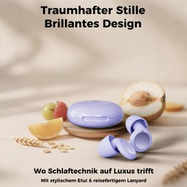 Ear Plugs for Sleeping with 4-Way Filter, Stops Snoring & Noise, Ear Plugs for Night for Side Sleepers/Work/Travel Purple