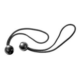 perdix Pack of 25 Bungees with Ball, 19 cm, Black for Banners, Tarpaulins, Tents, Expander Loops, Rubber Tensioners, Tarpaulin Holder, Tarpaulin Rubber, Tent Rubber
