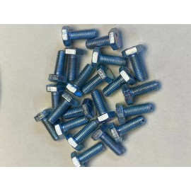 accurate (100) 1/4-28 X 5/8 Fine Thread Hex Cap Screw Bolt Fastener Grade 5 Zinc .25x.625