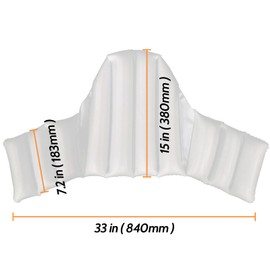 Miayaya Inflatable Home Cushion Cover Compatible with IKEA Antilop High Chair Use PVC Material Environmental Safety White Contract Design Easy to Install and Clean Soft Close Skin