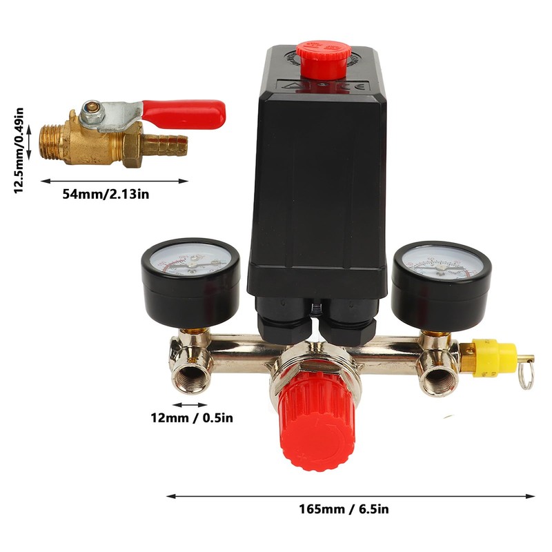 Air Compressor Pressure Switch With 2 1 Valve Knob 0