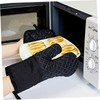 Vaguelly 1Set Cooking Apron with Heat Resistant Oven Mitts and