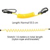 POFET Surf SUP Board Leash,TPU Body Surfboard Leashes,Coiled Stand Up