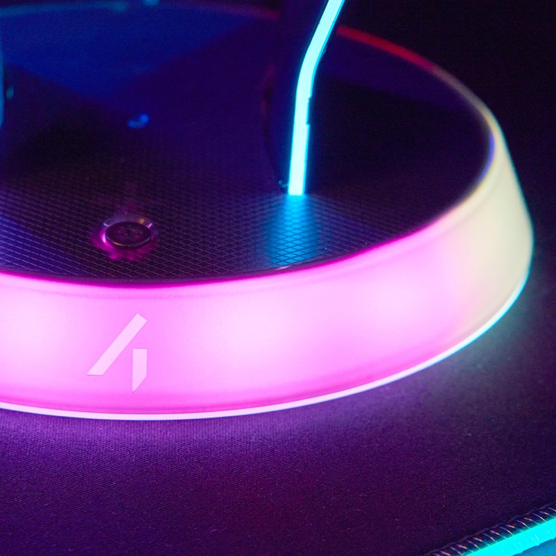 STEALTH Gaming Light Up Charging Headset Stand - Glow Black,