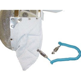 Budget electric sabre fencing mask, connector included