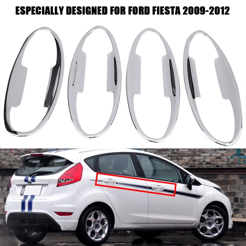 4 pcs Car Chromium Electroplating Door Handle Cup Bowls Cover