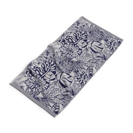 Möve Brooklyn Botanic Hand Towel 50 x 100 cm 85% Cotton / 10% Viscose / 5% Linen Natural / Deep Sea