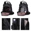 S-ZONE Leather Backpack Purses for Women Antitheft Rucksack Shoulder Bag
