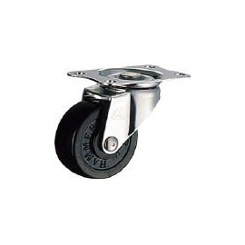 ハンマーキャスター(Hammer Caster)Eシリーズオールステンレス 旋回式ゴム車輪 50mm 320E-R50