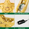 Star Christmas Tree Topper with Rotating LED Projector, 4 Patterns,