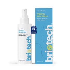 BRIOTECH Topical Skin Spray, Hypochlorous Acid Spray for Sensitive Skin, HOCl Facial Mist, Full Body Support Against Irritation, Calm Redness, Soothe Foot & Scalp, 2 oz Travel Size