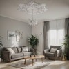 Nuanchu Large PU Ceiling Medallion Combination Decorative 2.36'' ID French