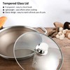 Glass Lid for Frying Pan, Tempered Replacement Cover Compatible with