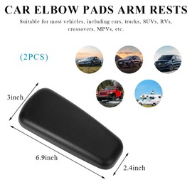 Povtii - Reposabrazos para codo de coche, 2 unidades, cojín para reposabrazos de coche, alivia la fatiga del codo, almohadillas para orejas protectoras para reposabrazos de puerta automotriz, adecuado