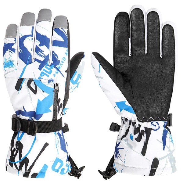 Azarxis Kids Winter Thermal Gloves, Children Waterproof Skiing Glove Touch