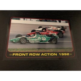 Vintage Postcard Indianapolis 500 1992 Front Row Andretti Cheever Guerrero #201